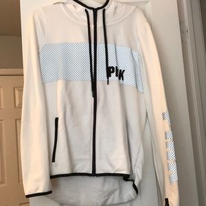 VS PINK reflective full zip hoodie